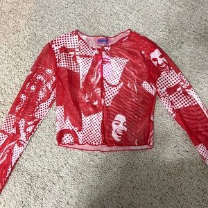 Edikted sheer crop top